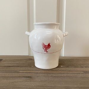 Potter's Studio RED HEN vase